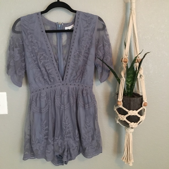 Lulus Other - Blue Lace romper